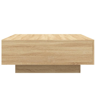 Sohvapöytä Sonoma-tammi 80x80x31 cm lastulevy