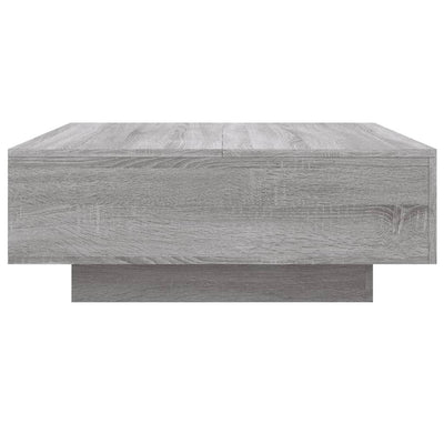 Sohvapöytä harmaa Sonoma 80x80x31 cm tekninen puu