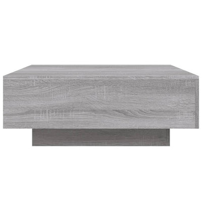 Sohvapöytä harmaa Sonoma 80x80x31 cm tekninen puu