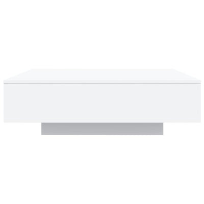 Valkoinen sohvapöytä led-valoilla Pimpi 100x100x31cm