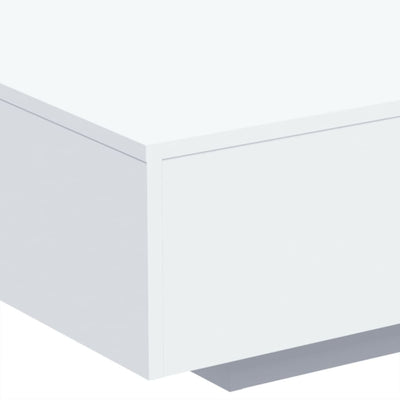 Valkoinen sohvapöytä led-valoilla Pimpi 85x55x31cm