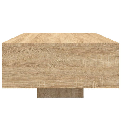 Sohvapöytä LED-valoilla Sonoma-tammi 85x55x31 cm
