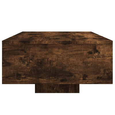 Sohvapöytä LED-valoilla savutammi 85x55x31 cm