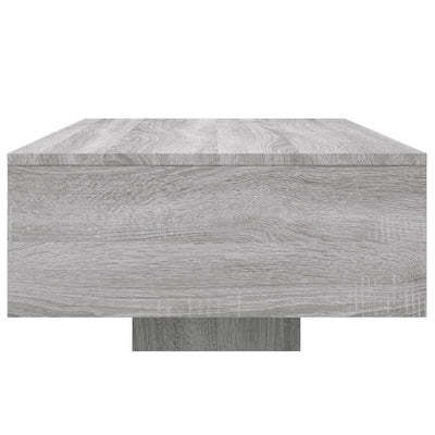 Sohvapöytä LED-valoilla harmaa Sonoma 85x55x31 cm
