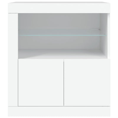 Senkki LED-valoilla valkoinen 60,5x37x67 cm