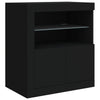 Senkki LED-valoilla musta 60,5x37x67 cm