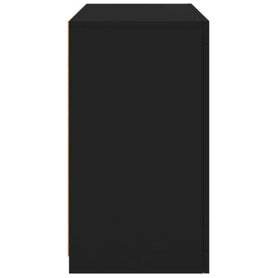 Senkki LED-valoilla musta 60,5x37x67 cm