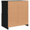 Senkki LED-valoilla musta 60,5x37x67 cm