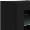 Senkki LED-valoilla musta 60,5x37x67 cm