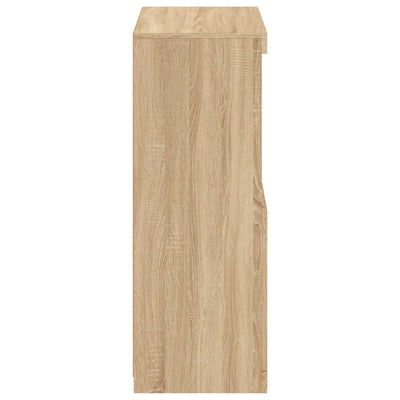 Sonoma-tammi sivukaappi led-valoilla Hurezeanu (puinen)