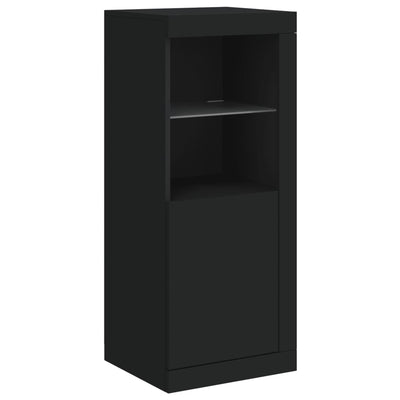 Senkki LED-valoilla musta 41x37x100 cm