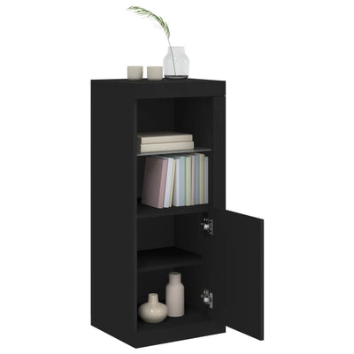 Senkki LED-valoilla musta 41x37x100 cm