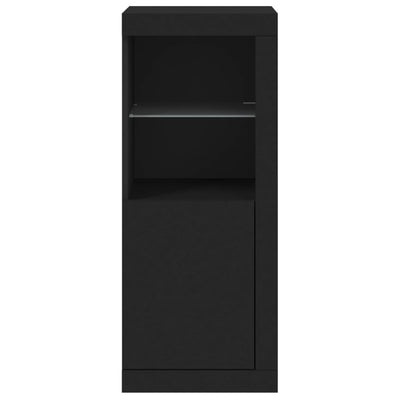 Senkki LED-valoilla musta 41x37x100 cm