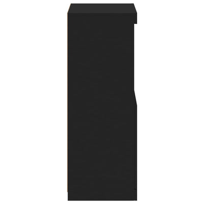 Senkki LED-valoilla musta 41x37x100 cm