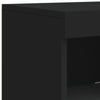 Senkki LED-valoilla musta 41x37x100 cm