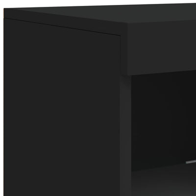 Senkki LED-valoilla musta 41x37x100 cm