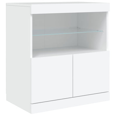 Senkki LED-valoilla valkoinen 60x37x67 cm