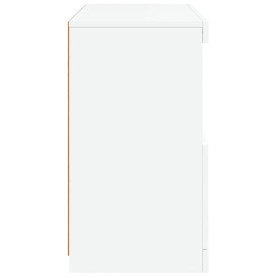 Senkki LED-valoilla valkoinen 60x37x67 cm