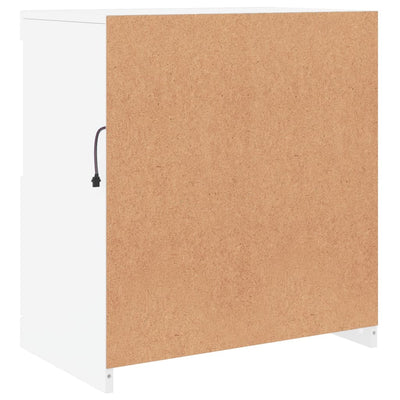 Valkoinen senkki led-valoilla Corentin 60x37x67cm