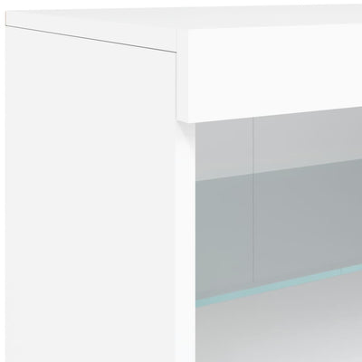 Senkki LED-valoilla valkoinen 60x37x67 cm