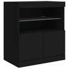 Senkki LED-valoilla musta 60x37x67 cm