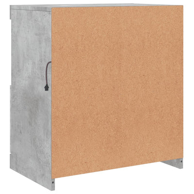 Senkki LED-valoilla betoninharmaa 60x37x67 cm