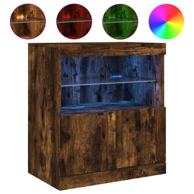 Senkki LED-valoilla savutammi 60x37x67 cm