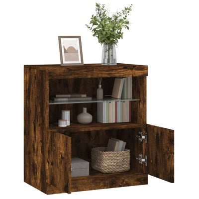 Senkki LED-valoilla savutammi 60x37x67 cm