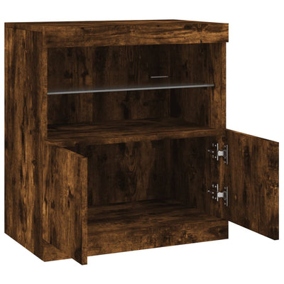 Senkki LED-valoilla savutammi 60x37x67 cm