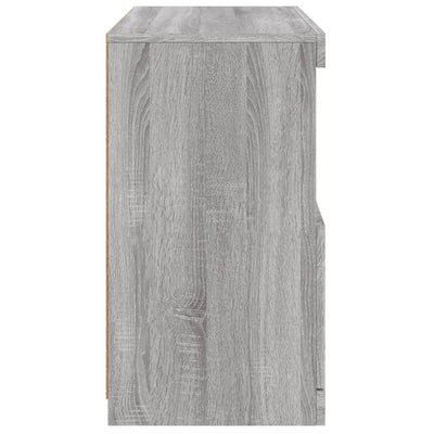 Senkki LED-valoilla harmaa Sonoma 60x37x67 cm