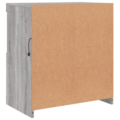 Senkki LED-valoilla harmaa Sonoma 60x37x67 cm