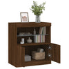 Senkki LED-valoilla ruskea tammi 60x37x67 cm