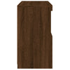 Senkki LED-valoilla ruskea tammi 60x37x67 cm