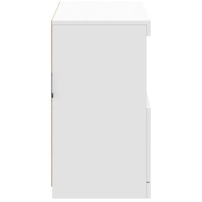 Senkki LED-valoilla valkoinen 81x37x67 cm