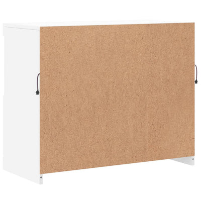 Senkki LED-valoilla valkoinen 81x37x67 cm