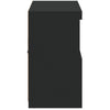 Senkki LED-valoilla musta 81x37x67 cm