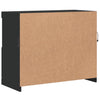 Senkki LED-valoilla musta 81x37x67 cm