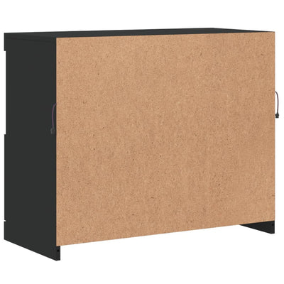 Senkki LED-valoilla musta 81x37x67 cm