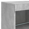 Senkki LED-valoilla betoninharmaa 81x37x67 cm