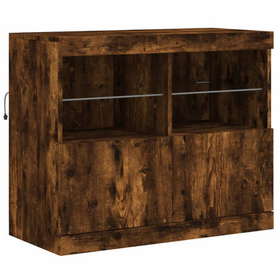 Senkki LED-valoilla savutammi 81x37x67 cm