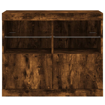 Senkki LED-valoilla savutammi 81x37x67 cm