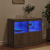 Senkki LED-valoilla harmaa Sonoma 81x37x67 cm