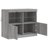 Senkki LED-valoilla harmaa Sonoma 81x37x67 cm