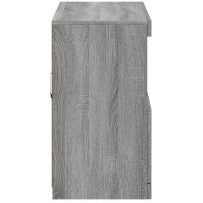 Senkki LED-valoilla harmaa Sonoma 81x37x67 cm