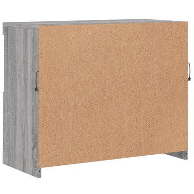 Senkki LED-valoilla harmaa Sonoma 81x37x67 cm