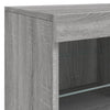 Senkki LED-valoilla harmaa Sonoma 81x37x67 cm