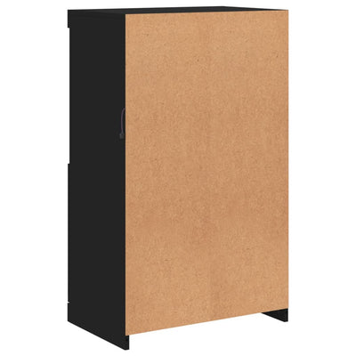 Senkki LED-valoilla musta 60,5x37x100 cm
