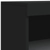 Senkki LED-valoilla musta 60,5x37x100 cm