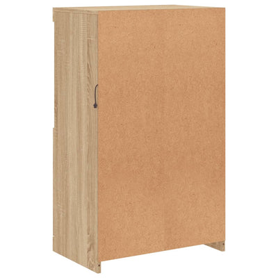 Sonoma-tammi senkki led-valoilla Velichi 60,5x37x100cm