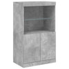 Senkki LED-valoilla betoninharmaa 60,5x37x100 cm